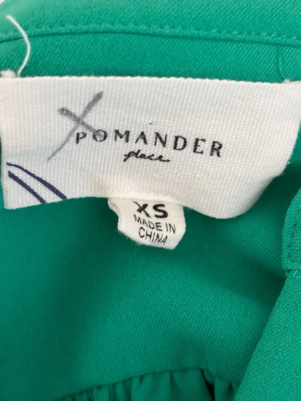 Pomander Place Green Kenzo Dunmore Tiered Mini Dress XS Preppy